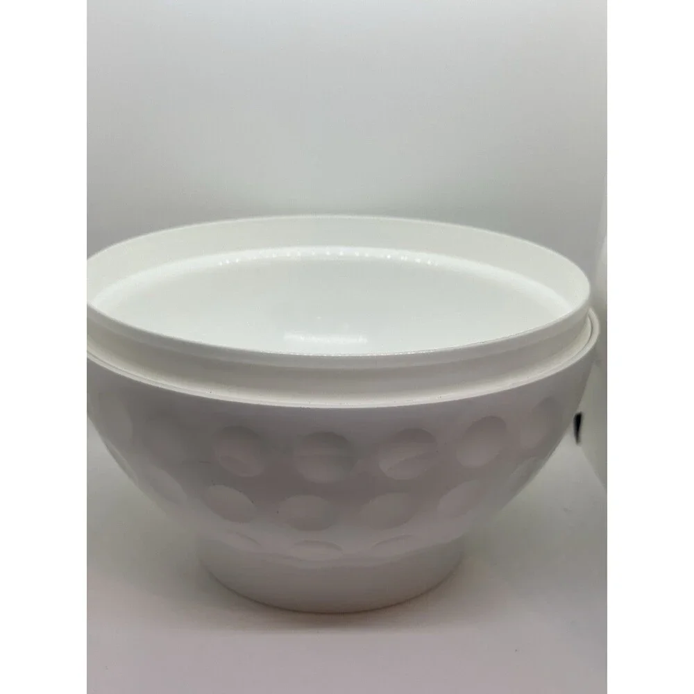 Vintage Over Size Plastic Golf Ball Candy Cookie Ice Bucket Container Tee